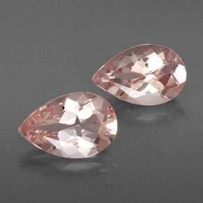 Morganite naturale rosa da  ct, taglio a pera, VVS-VS