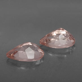 Morganite naturale rosa da  ct, taglio a pera, VVS-VS