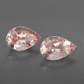 Morganite naturale rosa da  ct, taglio a pera, VS-SI