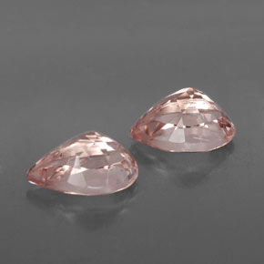 Morganite naturale rosa da  ct, taglio a pera, VS-SI