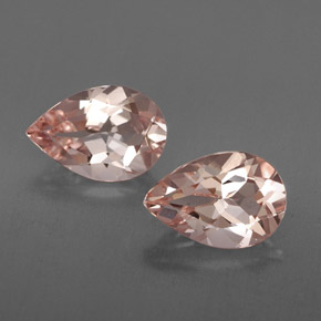 Gemme di Morganite Rosa chiaro naturale da  ct, Forma a pera, VVS-VS