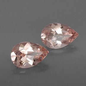 Gemme di Morganite Rosa chiaro naturale da  ct, Forma a pera, VVS-VS