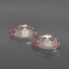 Gemme di Morganite Rosa chiaro naturale da  ct, Forma a pera, VVS-VS