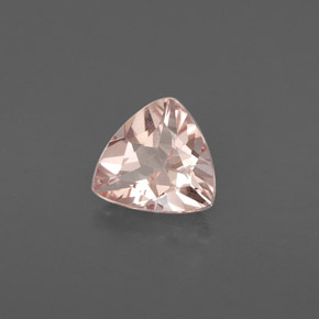 Morganite Rosa chiaro naturale da 1.30 ct, Taglio trillion, VVS-VS
