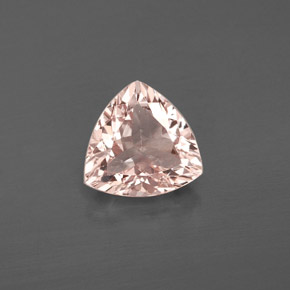 Morganite naturale rosa da 1,44 ct, trillion, VVS-VS