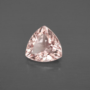 Morganite naturale rosa da 1,44 ct, trillion, VVS-VS