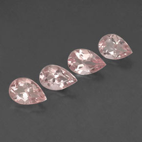 Morganite naturale rosa da  ct, taglio a pera, VVS-VS