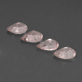 Morganite naturale rosa da  ct, taglio a pera, VVS-VS