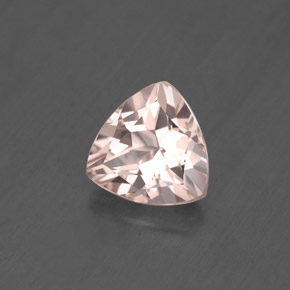 Morganite naturale rosa da 1,55 ct, trillion, VS