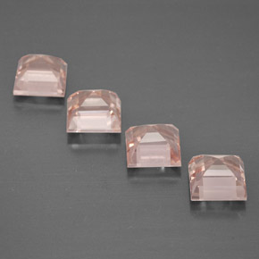 Morganite naturale rosa da  ct, quadrato, VS