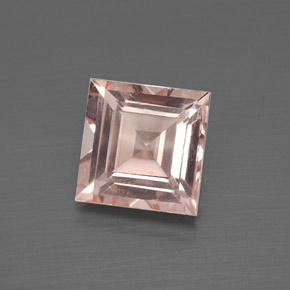 Morganite Rosa chiaro naturale da 1.57 ct, Quadrato, VS