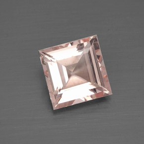 Morganite Rosa chiaro naturale da 1.57 ct, Quadrato, VS