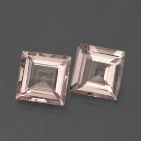 Morganite naturale rosa da  ct, quadrato, VVS-VS
