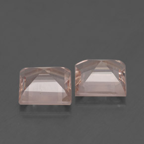 Morganite naturale rosa da  ct, quadrato, VVS-VS
