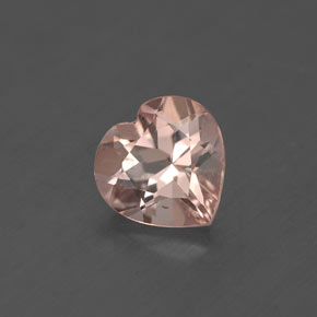 Morganite naturale rosa da 1,07 ct, a forma di cuore, VS