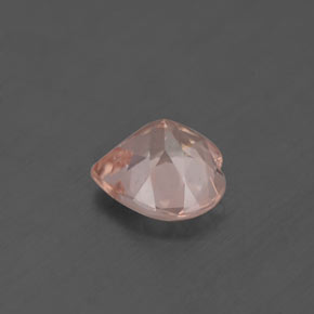 Morganite naturale rosa da 1,07 ct, a forma di cuore, VS