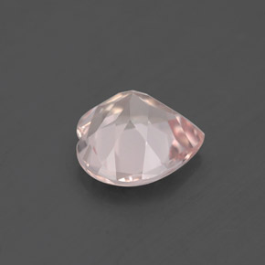 Morganite naturale rosa da 1,45 ct, a forma di cuore, VVS-VS