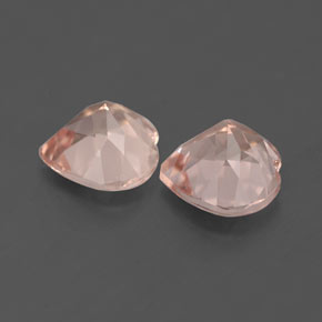 Morganite naturale rosa da  ct, a forma di cuore, VVS-VS