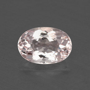 Morganite naturale rosa da 1,29 ct, taglio ovale, VS