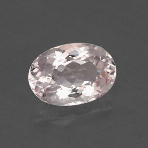 Morganite naturale rosa da 1,29 ct, taglio ovale, VS