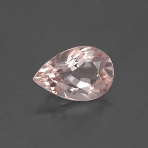 Morganite naturale rosa da 1,74 ct, taglio a pera, VS