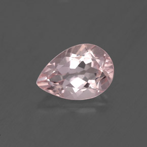 Morganite naturale rosa da 1,74 ct, taglio a pera, VS