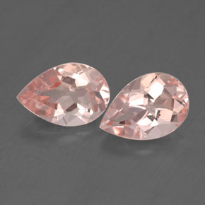 Morganite naturale rosa da  ct, taglio a pera, VVS-VS