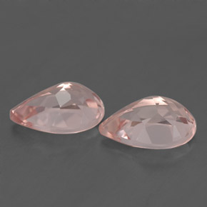 Morganite naturale rosa da  ct, taglio a pera, VVS-VS