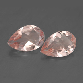 Morganite naturale rosa da  ct, taglio a pera, VVS-VS