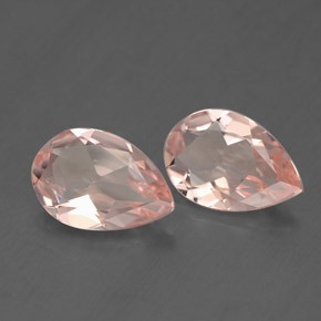 Morganite naturale rosa da  ct, taglio a pera, VVS-VS