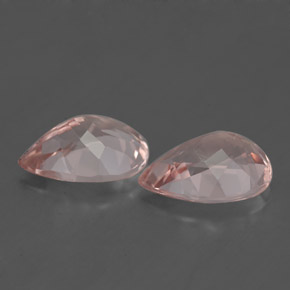 Morganite naturale rosa da  ct, taglio a pera, VS
