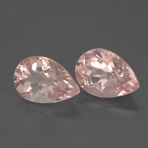 Morganite naturale rosa da  ct, taglio a pera, VS