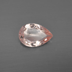 Morganite naturale rosa da 1,28 ct, taglio a pera, VVS-VS