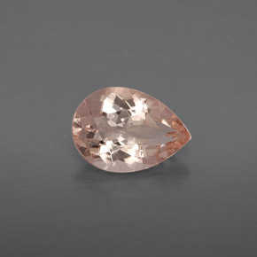 Morganite naturale rosa da 1,77 ct, taglio a pera, VS-SI