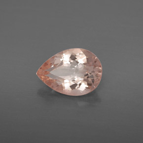 Morganite naturale rosa da 1,77 ct, taglio a pera, VS-SI