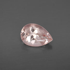 Morganite naturale rosa da 1,83 ct, taglio a pera, VS