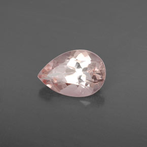 Morganite naturale rosa da 1,83 ct, taglio a pera, VS