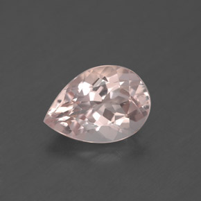 Morganite naturale rosa da 1,86 ct, taglio a pera, VS