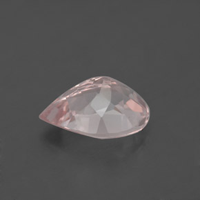 Morganite naturale rosa da 1,86 ct, taglio a pera, VS