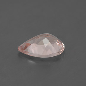 Morganite naturale rosa da 1,54 ct, taglio a pera, VS