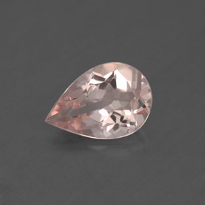 Morganite naturale rosa da 1,41 ct, taglio a pera, VS