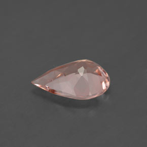 Morganite naturale rosa da 1,41 ct, taglio a pera, VS