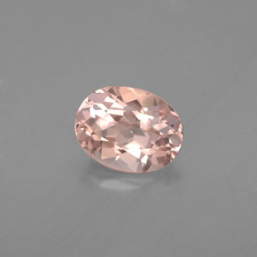Morganite naturale rosa da 1,23 ct, taglio ovale, VVS-VS