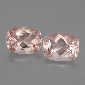 Morganite naturale rosa da  ct, taglio a cuscino, VS