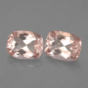 Morganite naturale rosa da  ct, taglio a cuscino, VVS