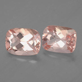 Gemme di Morganite Rosa chiaro naturale da  ct, Taglio a cuscino, VVS-VS