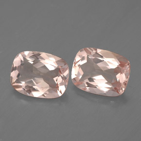 Morganite naturale rosa da  ct, taglio a cuscino, VVS-VS