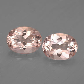 Morganite naturale rosa da  ct, taglio ovale, VVS