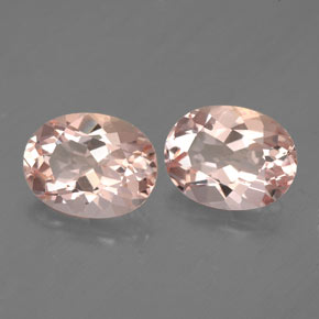 Morganite naturale rosa da  ct, taglio ovale, VVS