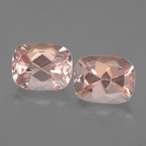 Morganite naturale rosa da  ct, taglio a cuscino, VVS